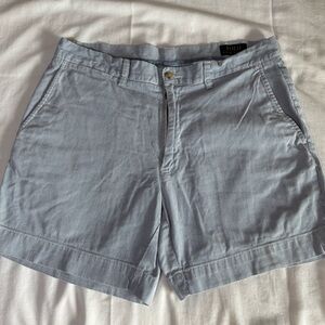 Polo Ralph Lauren Men's Blue Striped Chino Shorts Size 33 Classic Fit 6"  Preppy